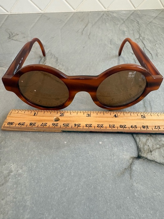 Giorgio Armani Tortoiseshell Brown Round Sunglasses